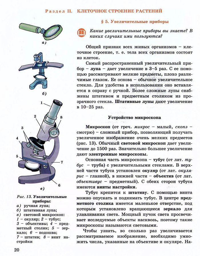 Фотография была выполнена при работе с микроскопом на котором указано увеличение окуляра 20